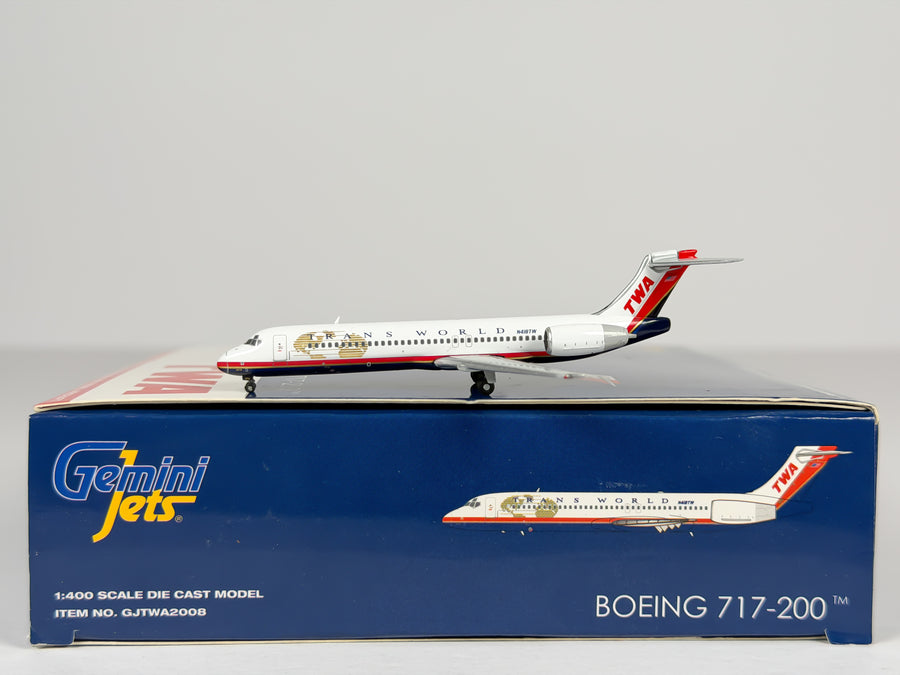 Trans World Airlines (TWA) Boeing 717-200 1:400 Gemini Jets N418TW (GJTWA2008)
