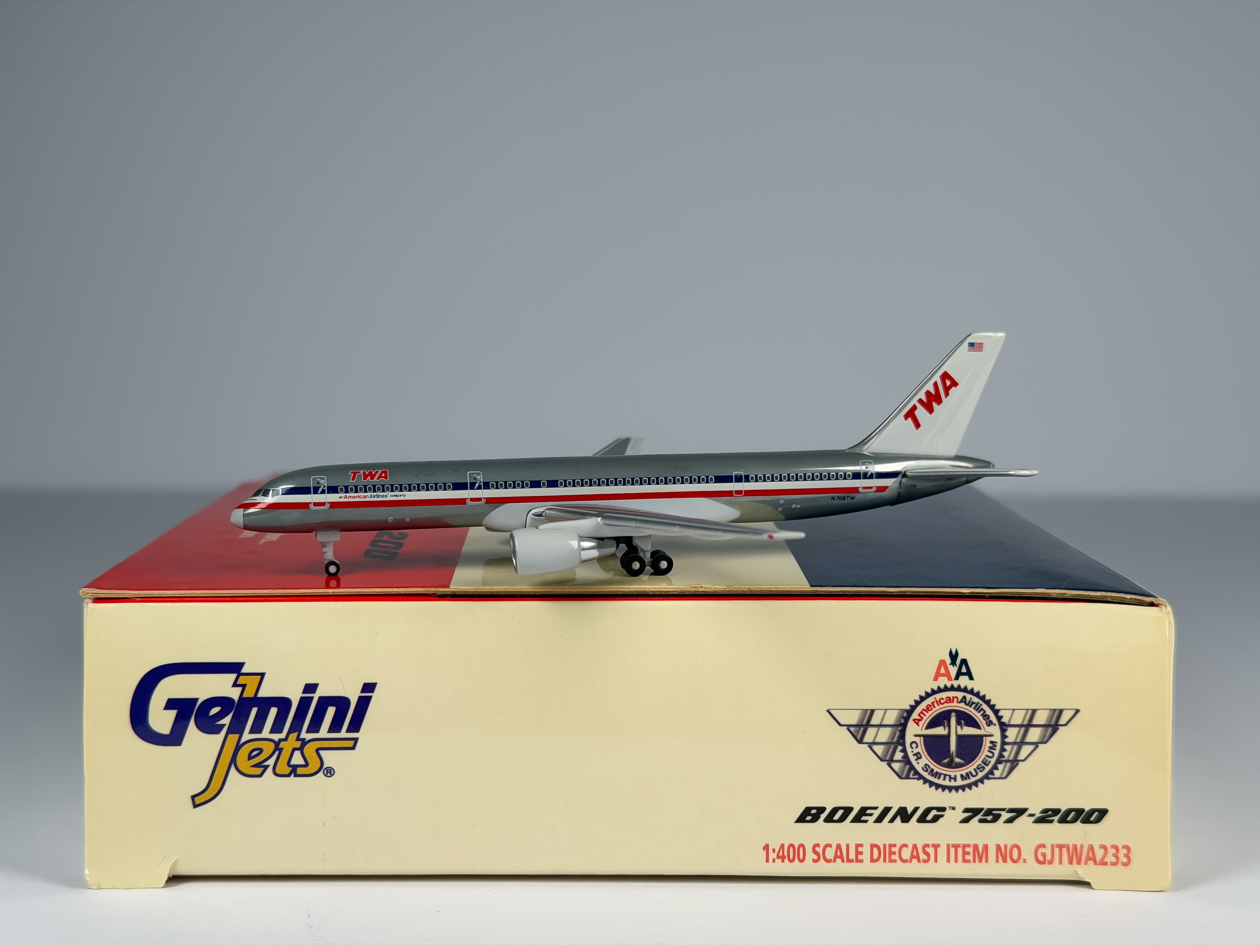 Trans World Airlines (TWA) Boeing 757-200 1:400 Gemini Jets N708TW (GJTWA233)