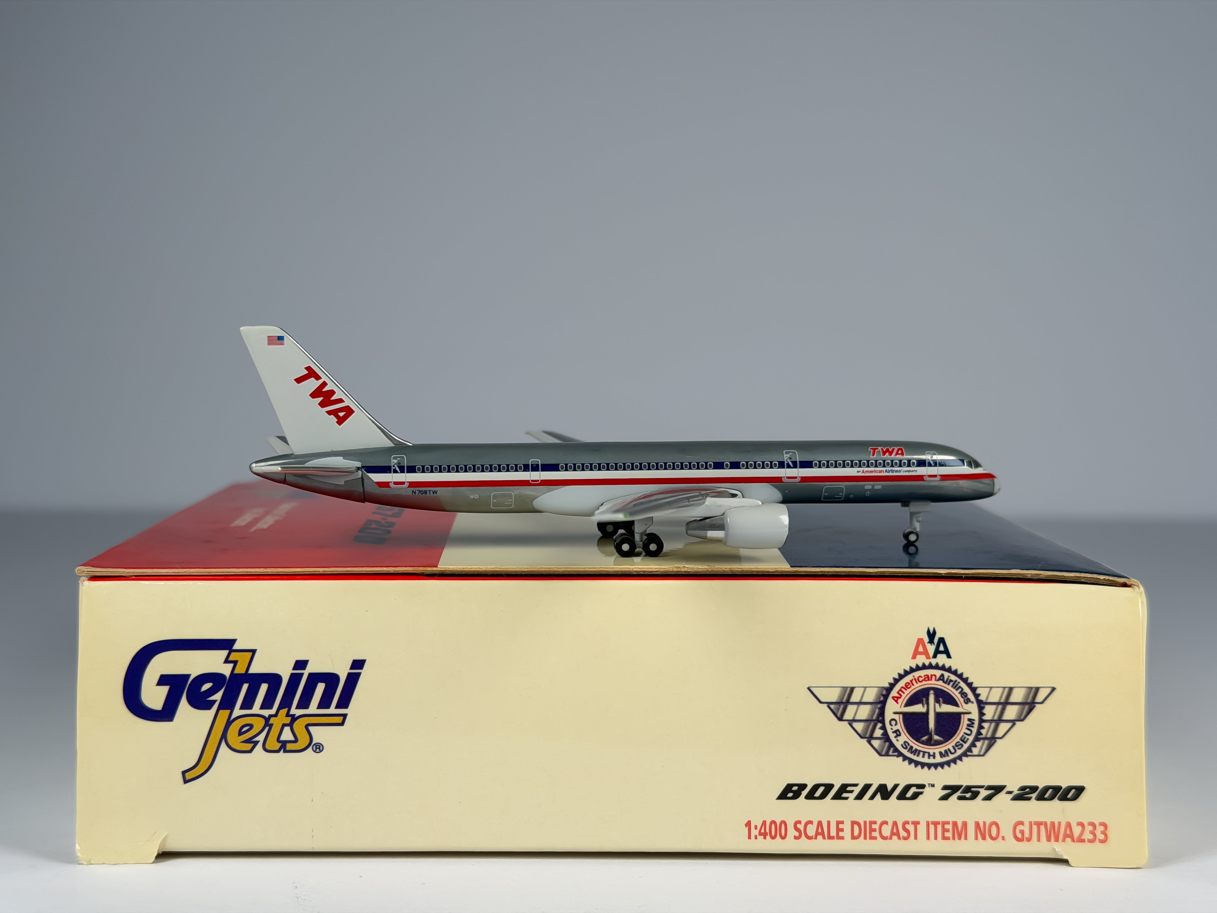 Trans World Airlines (TWA) Boeing 757-200 1:400 Gemini Jets N708TW (GJTWA233)