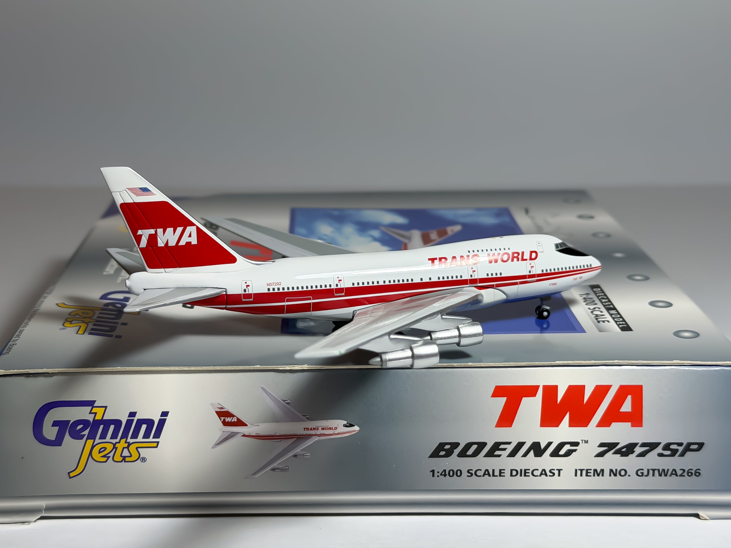 Trans World Airlines (TWA) Boeing 747SP 1:400 Gemini Jets N57202 (GJTWA266)