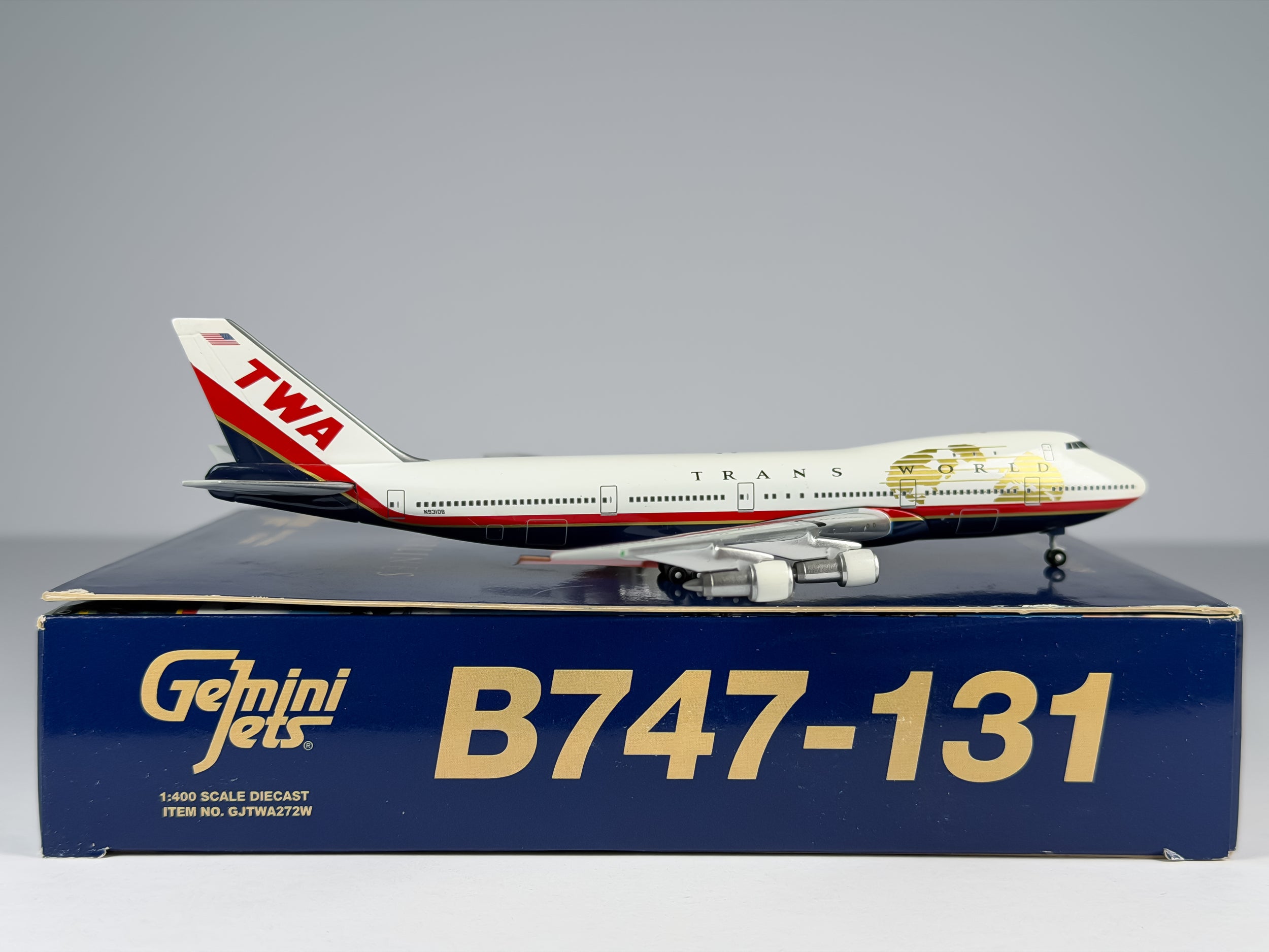 Trans World Airlines (TWA) Boeing 747-100 1:400 Gemini Jets N93108 (GJTWA272W)