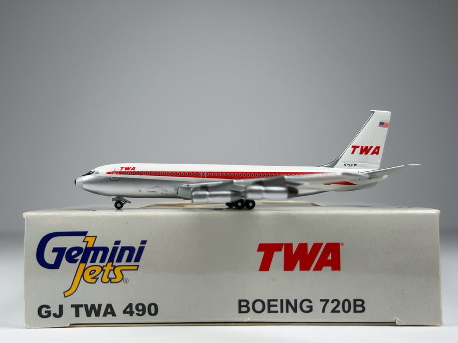 Trans World Airlines (TWA) Boeing 720 1:400 Gemini Jets N793TW (GJTWA490)