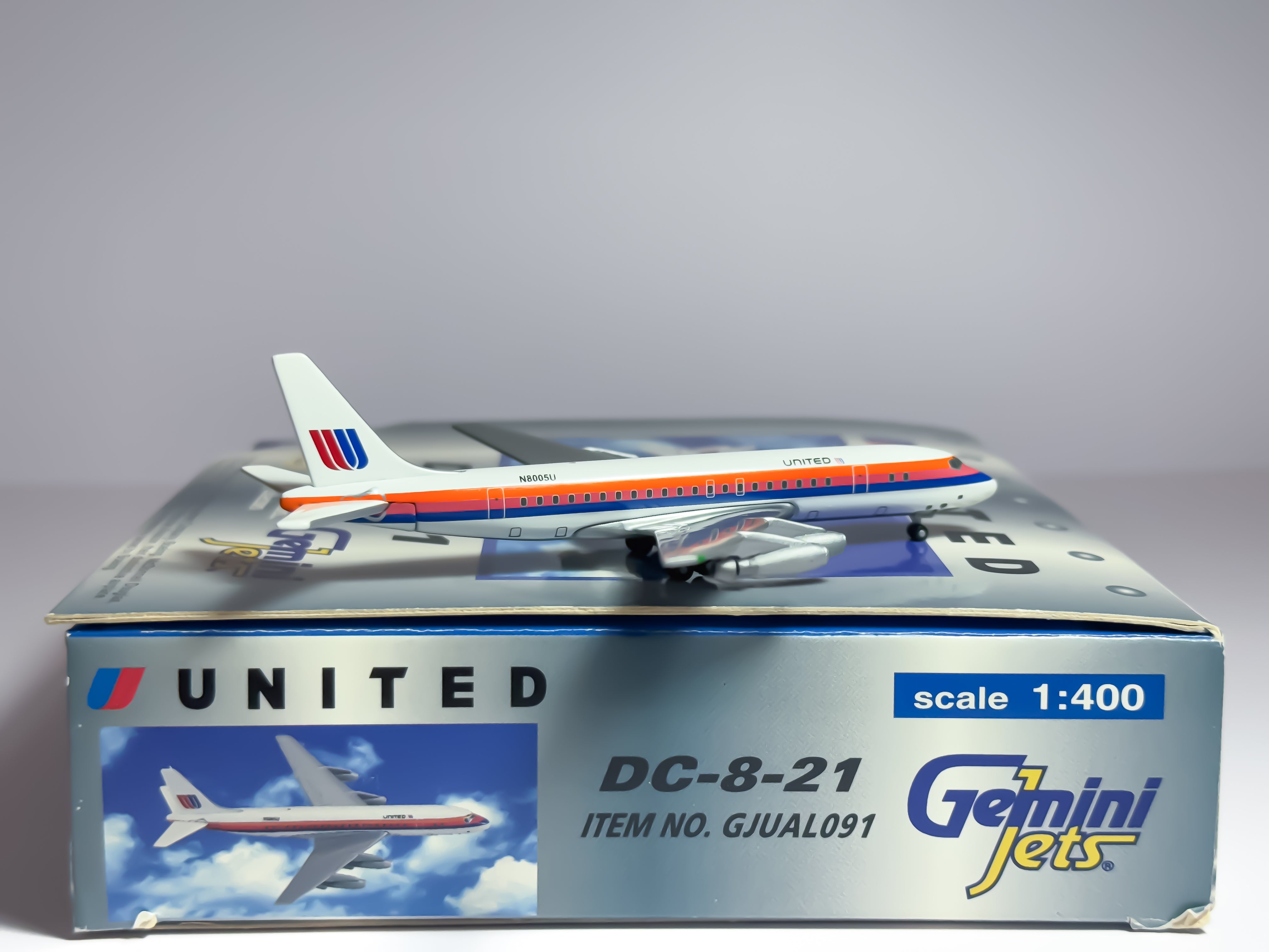 United Airlines Douglas DC-8-20 1:400 Diecast Aircraft - Gemini
