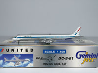 United Airlines Douglas DC-8-61 1:400 Gemini Jets N8073U (GJUAL097)