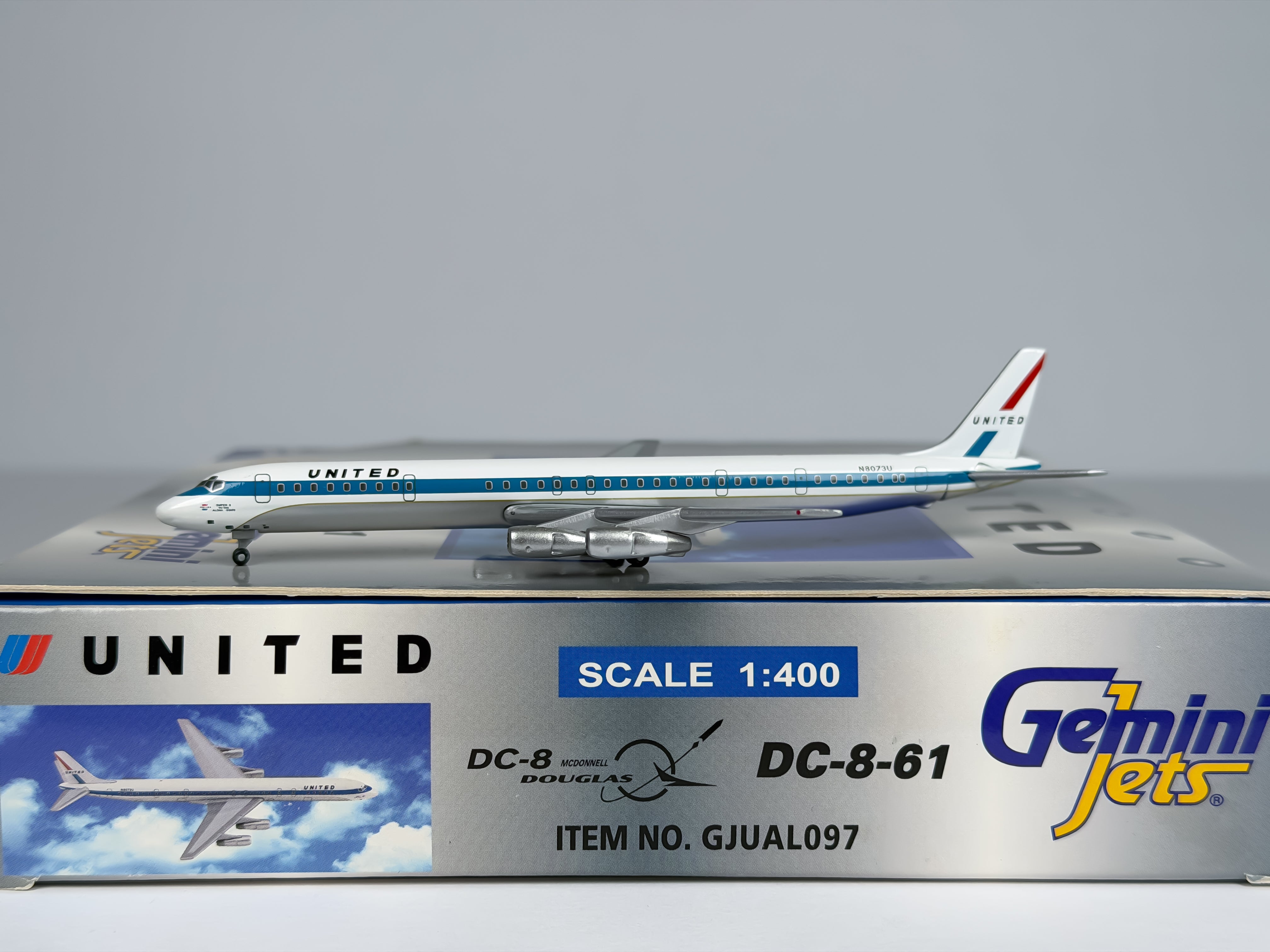 United Airlines Douglas DC-8-61 1:400 Gemini Jets N8073U (GJUAL097)