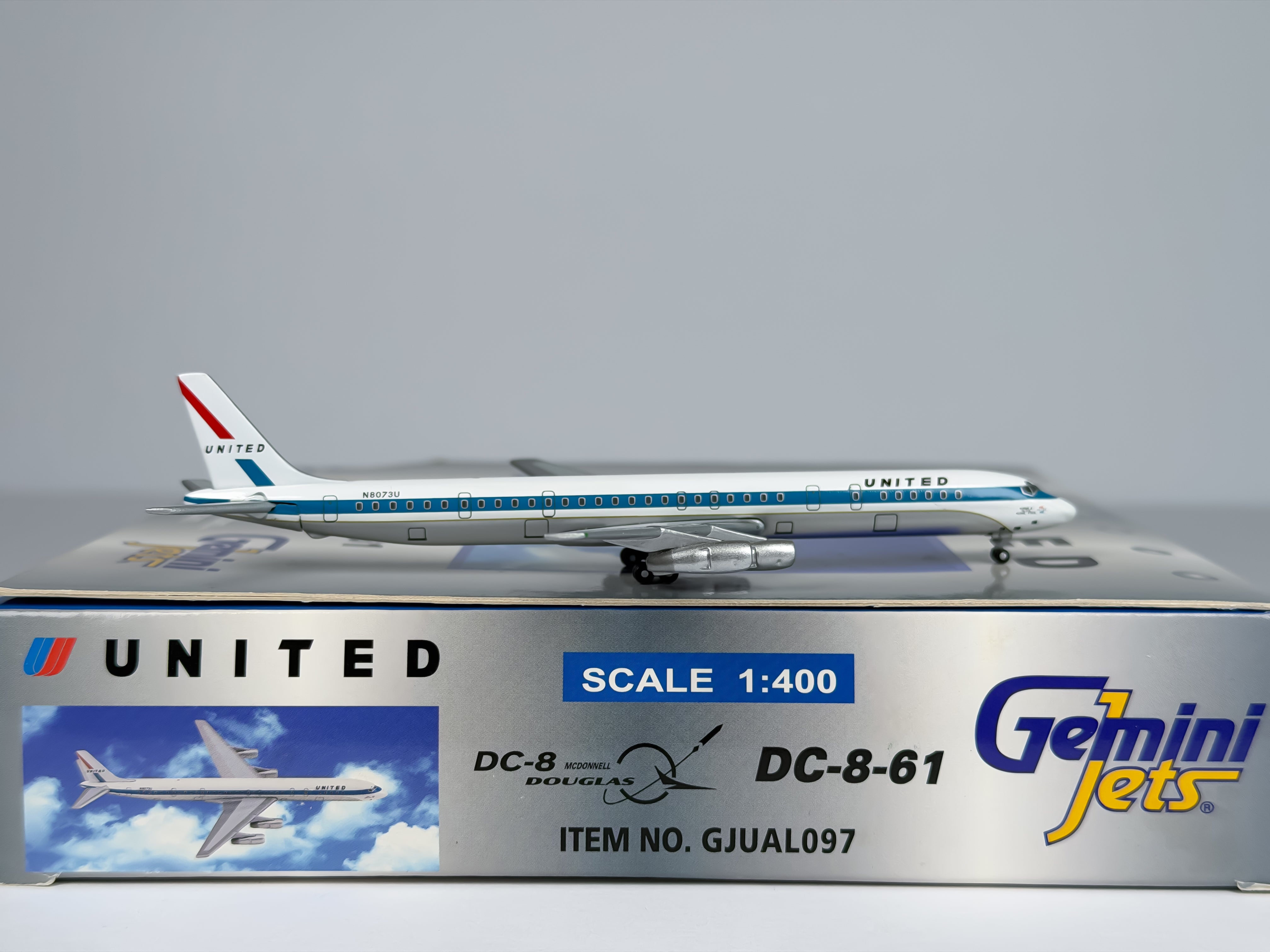 United Airlines Douglas DC-8-61 1:400 Gemini Jets N8073U (GJUAL097)