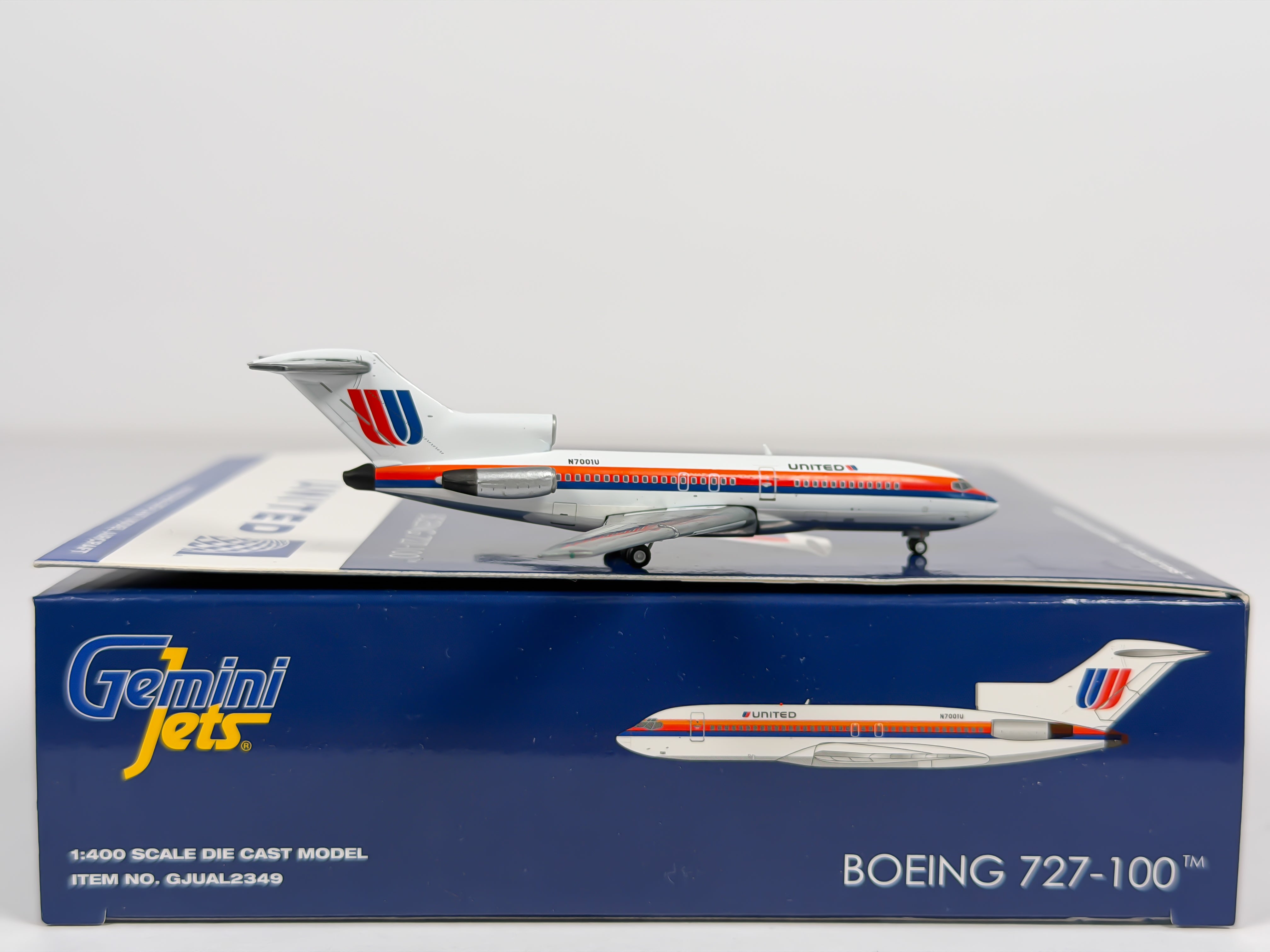 United Airlines Boeing 727-100 1:400 Gemini Jets N7001U (GJUAL2349)