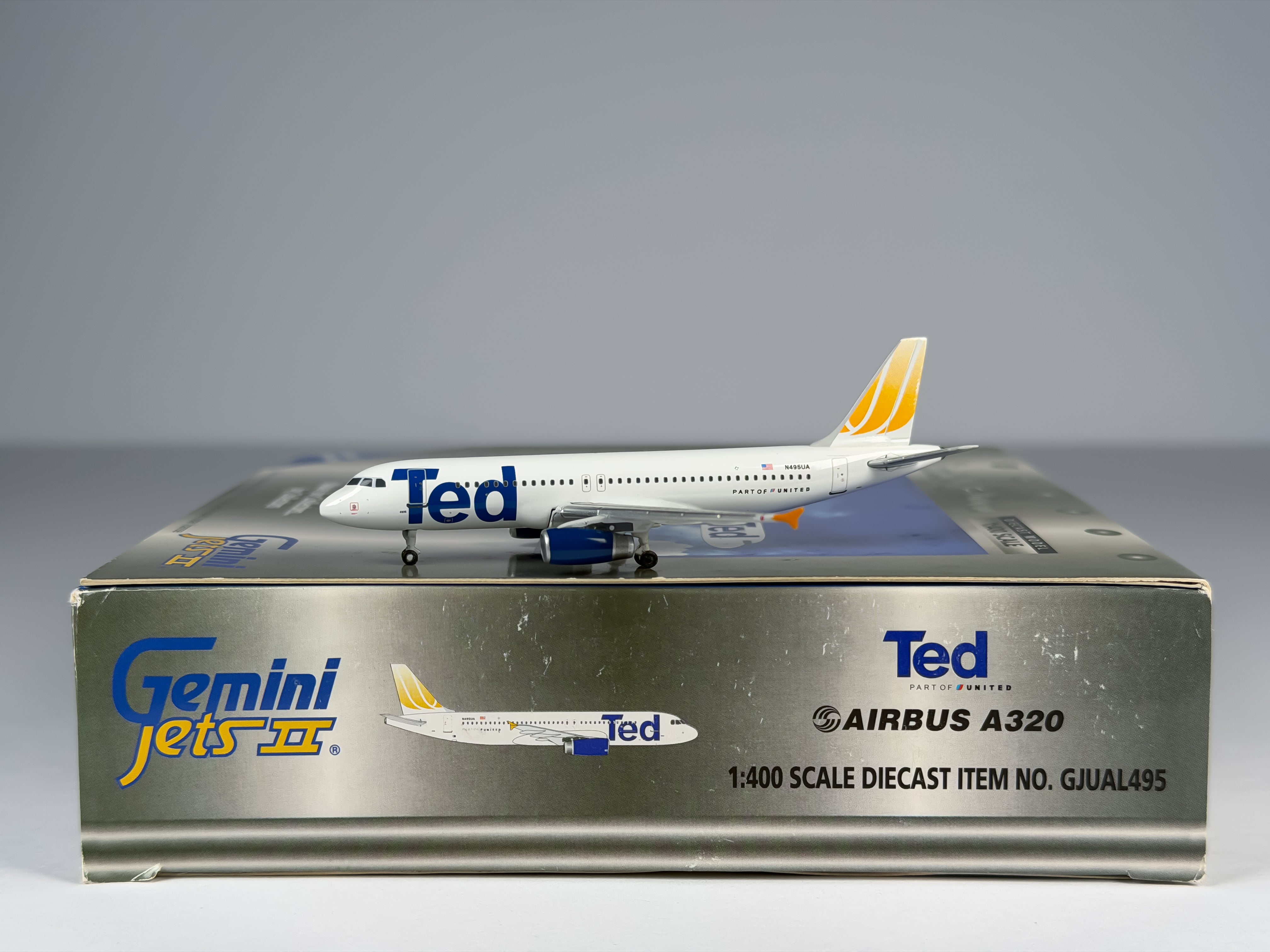 United Airlines Airbus A320 1:400 Gemini Jets N495UA (GJUAL495)