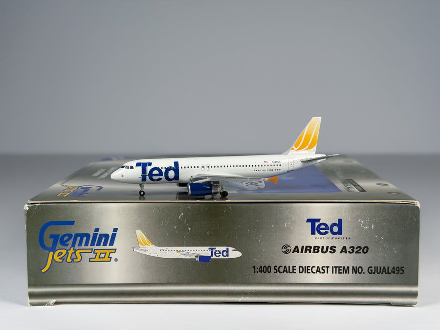 United Airlines Airbus A320 1:400 Gemini Jets N495UA (GJUAL495)