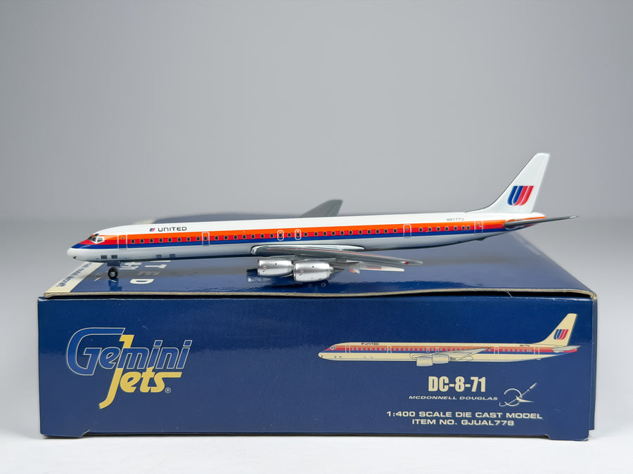 United Airlines Douglas DC-8-71 1:400 Gemini Jets N8177U (GJUAL778)