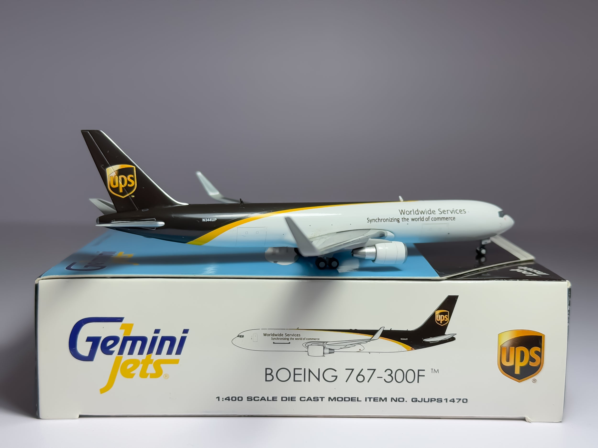 United Parcel Service (UPS) Boeing 767-300F 1:400 Gemini Jets N344UP (GJUPS1470)