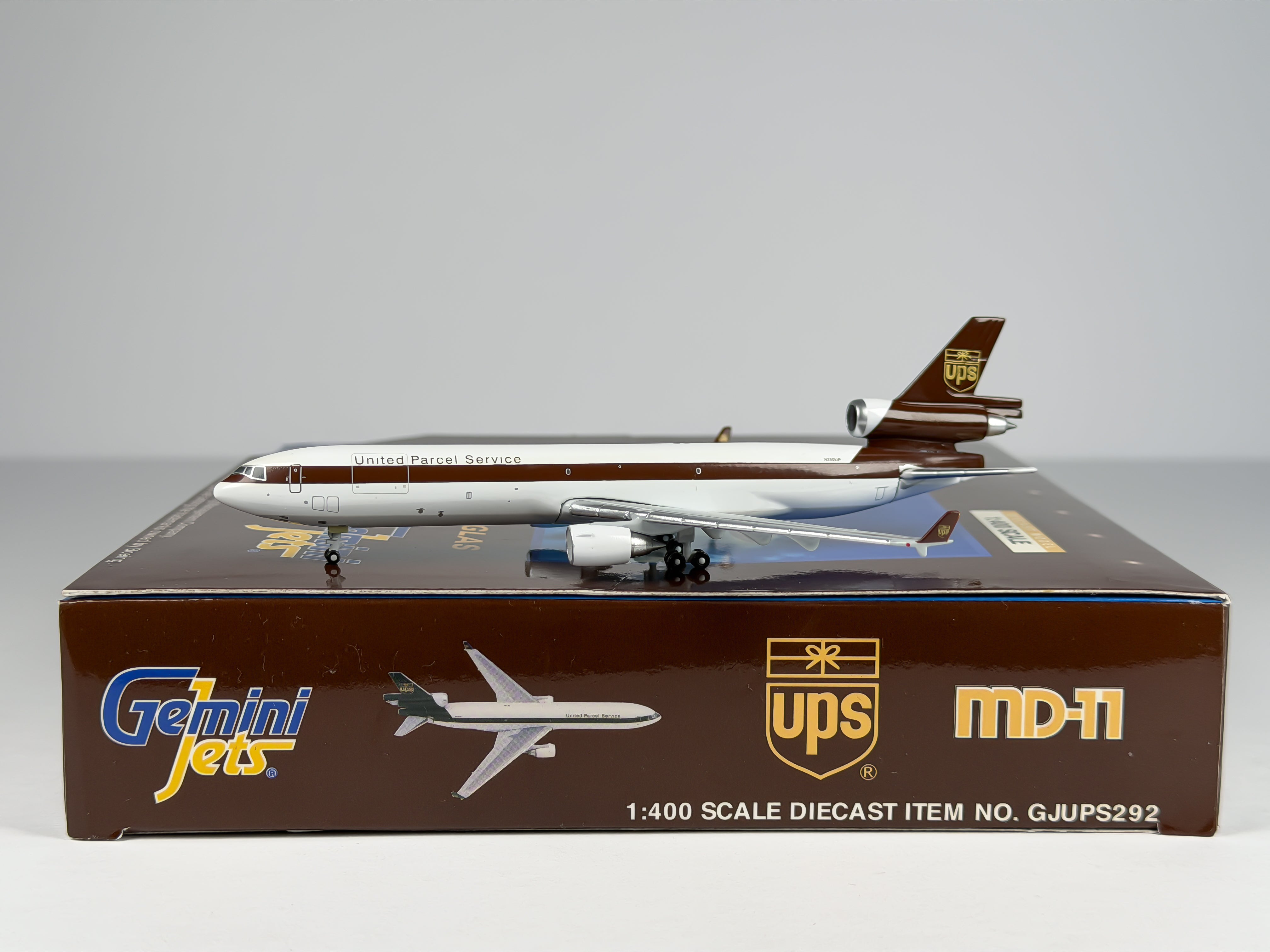 United Parcel Service (UPS) McDonnell Douglas MD-11 1:400 Gemini Jets N250UP (GJUPS292)