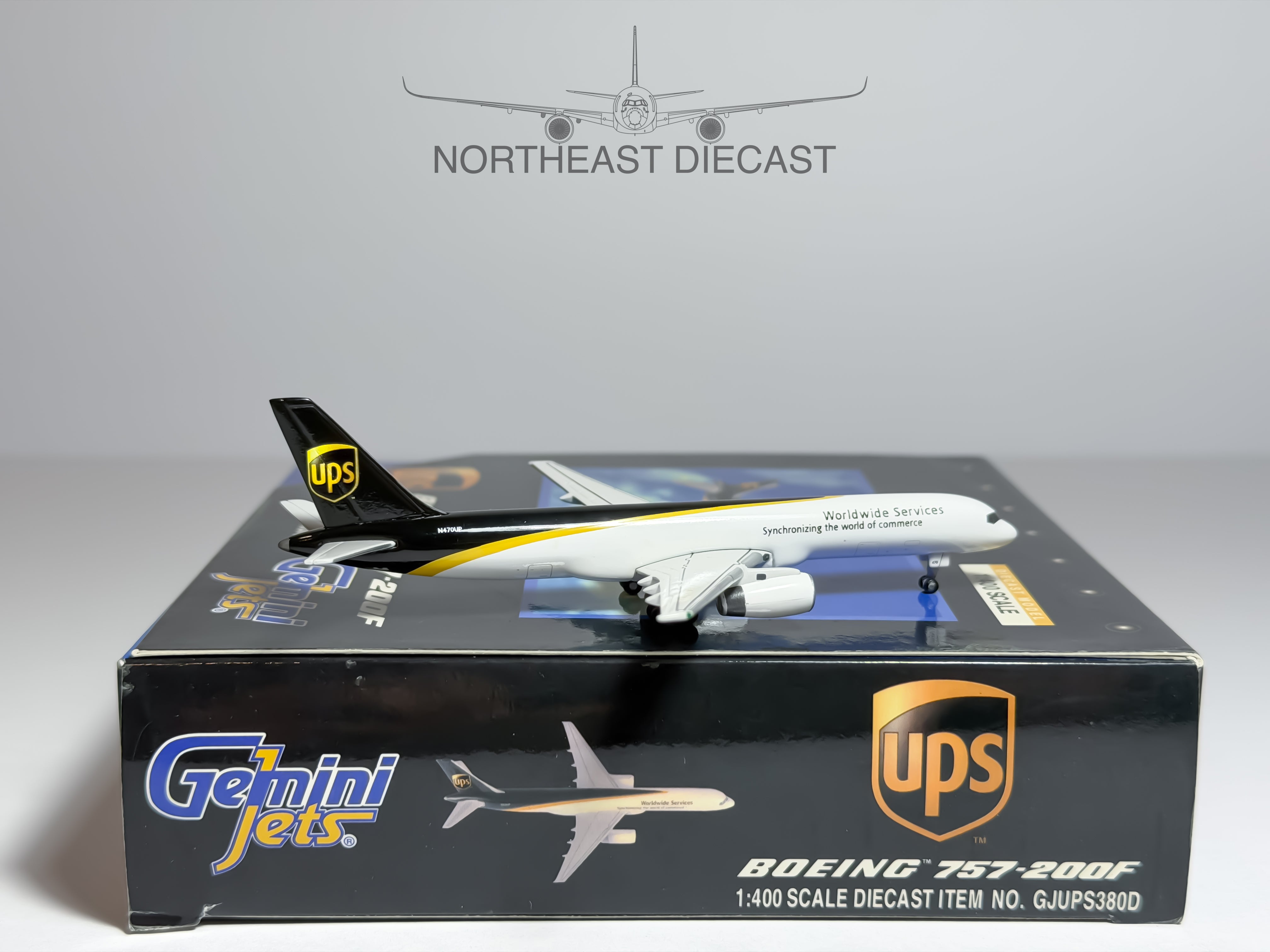 United Parcel Service (UPS) Boeing 757-200F 1:400 Gemini Jets N470UP (GJUPS380D)