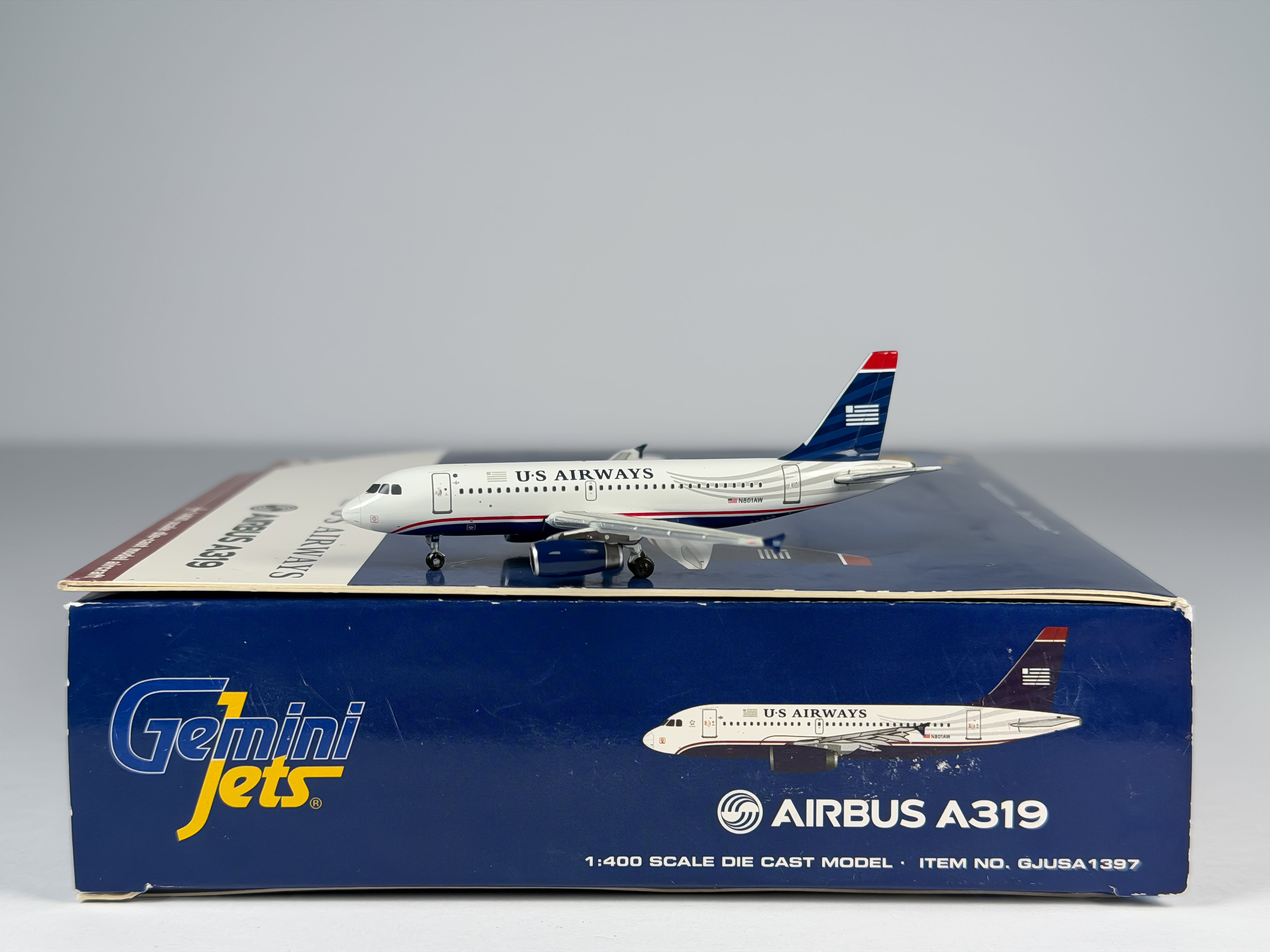 U.S Airways Airbus A319 1:400 Gemini Jets N801AW (GJUSA1397)