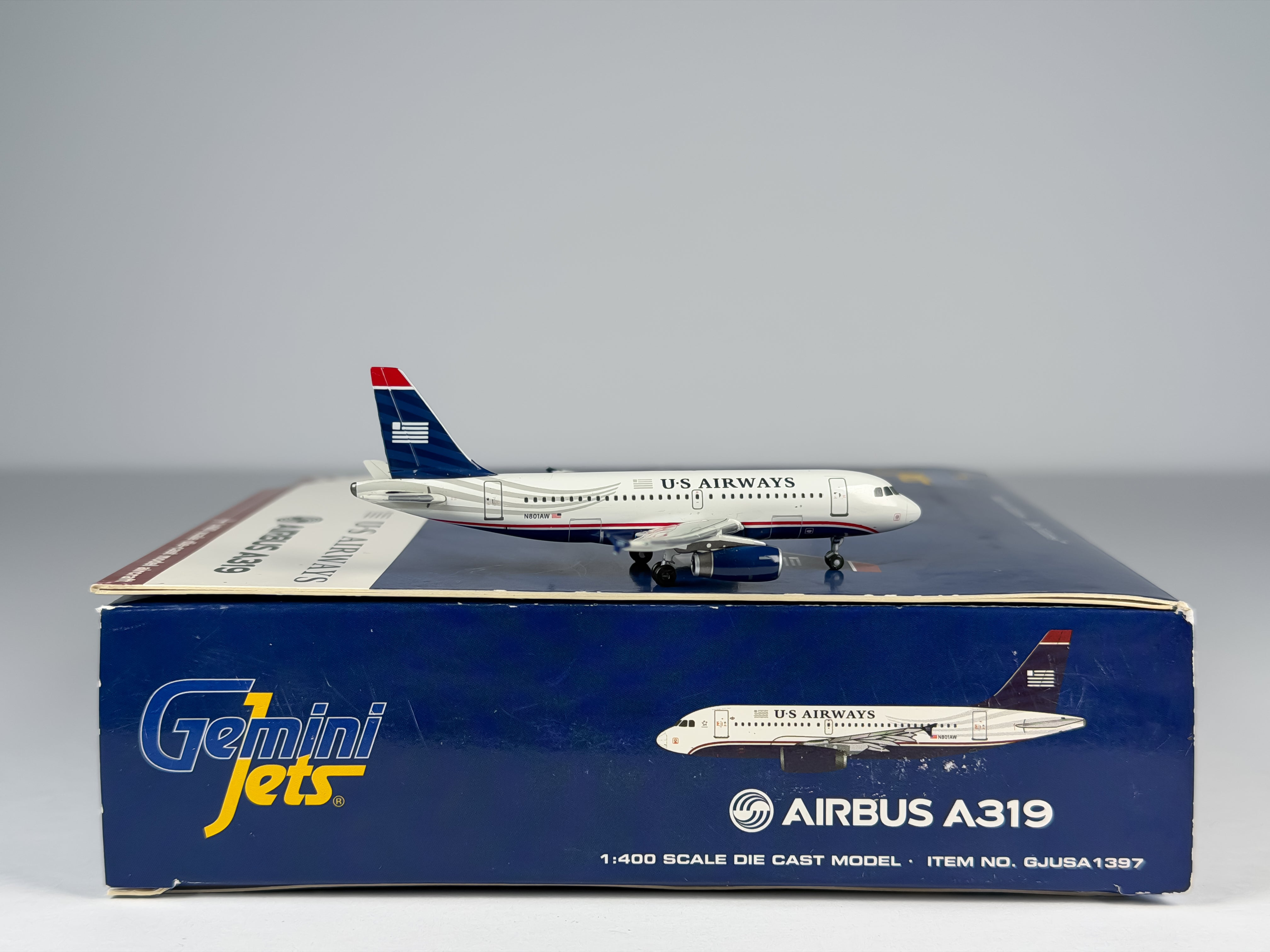 U.S Airways Airbus A319 1:400 Gemini Jets N801AW (GJUSA1397)
