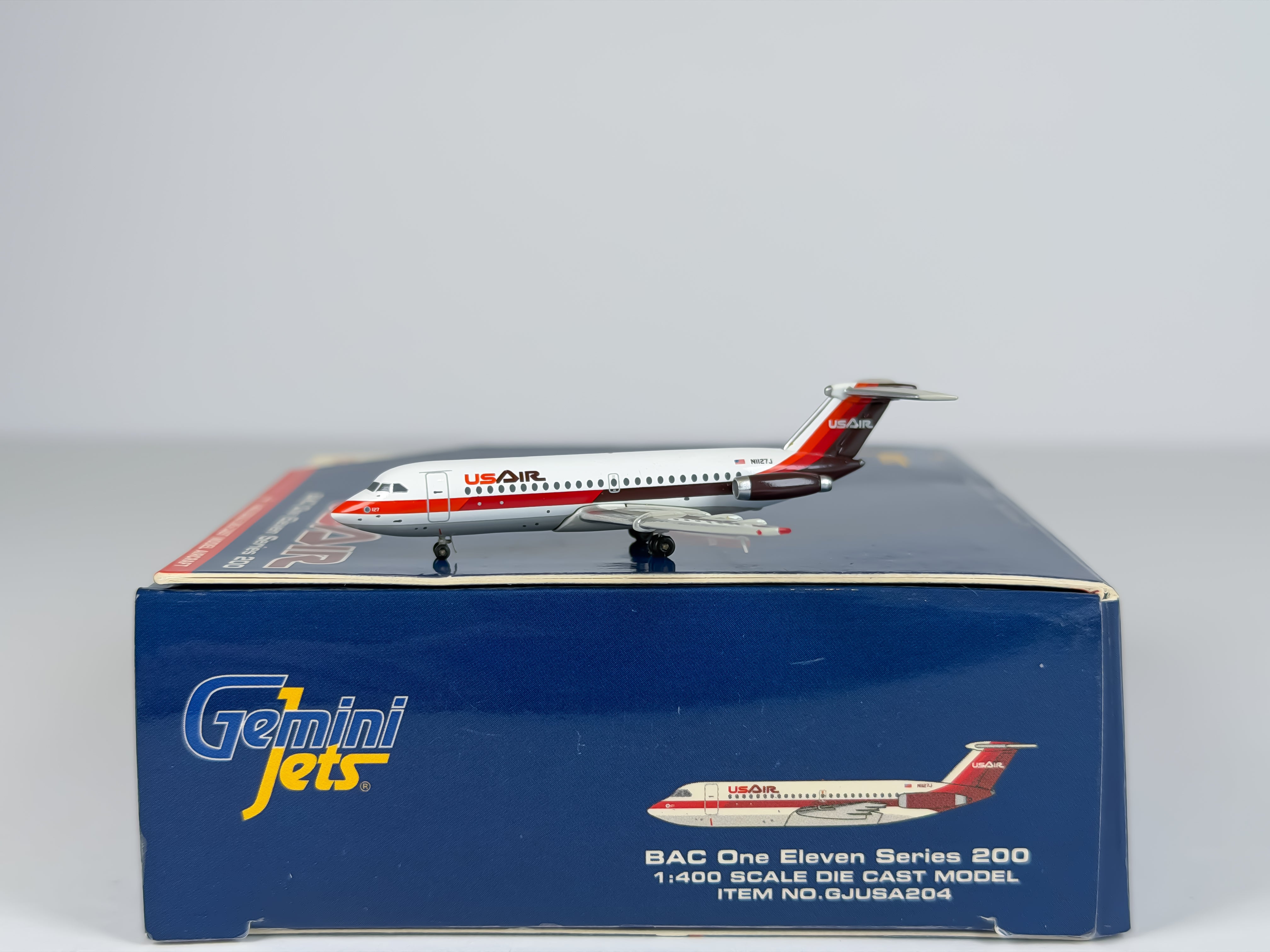 U.S Airways BAC 1-11 1:400 Gemini Jets N1127J (GJUSA204)