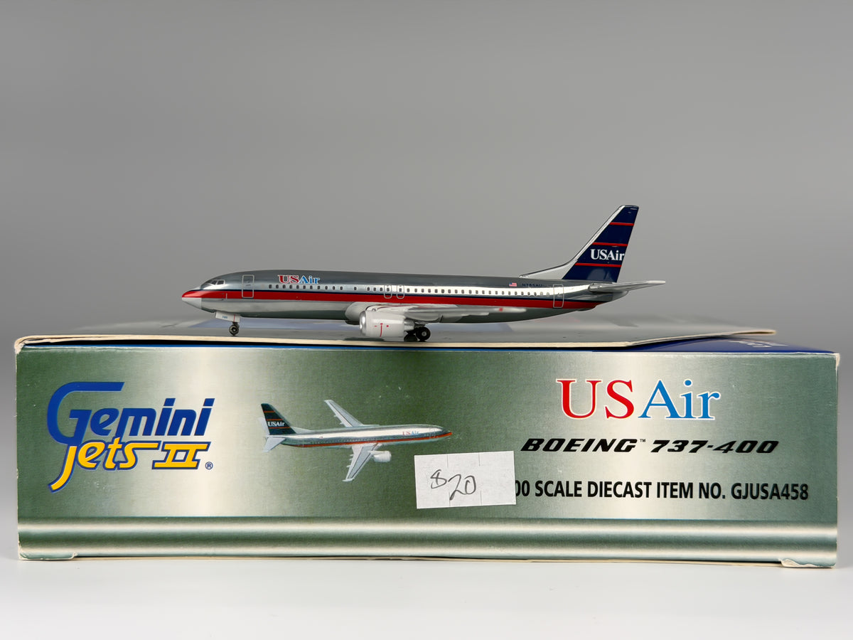USAir Boeing 737-400 1:400 Gemini Jets N785AU (GJUSA458)