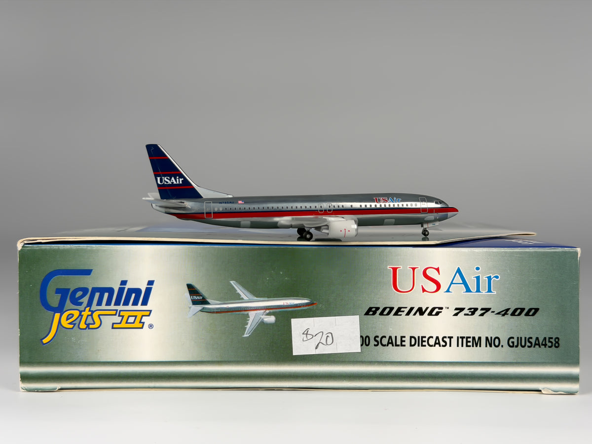 USAir Boeing 737-400 1:400 Gemini Jets N785AU (GJUSA458)