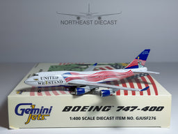 United We Stand Boeing 747-400 1:400 Gemini Jets N911US (GJUSF276)