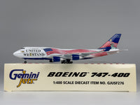 United We Stand Boeing 747-400 1:400 Gemini Jets N911US (GJUSF276)