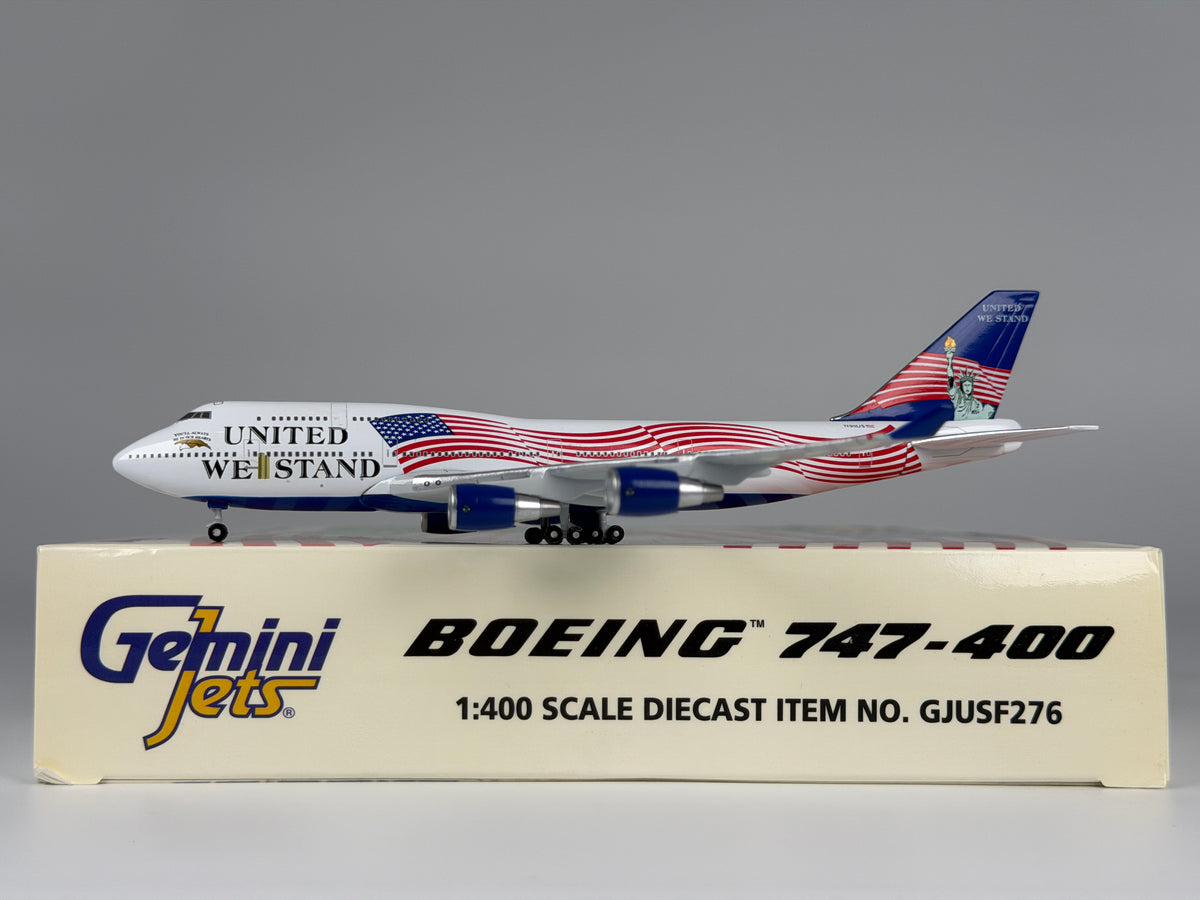 United We Stand Boeing 747-400 1:400 Gemini Jets N911US (GJUSF276)