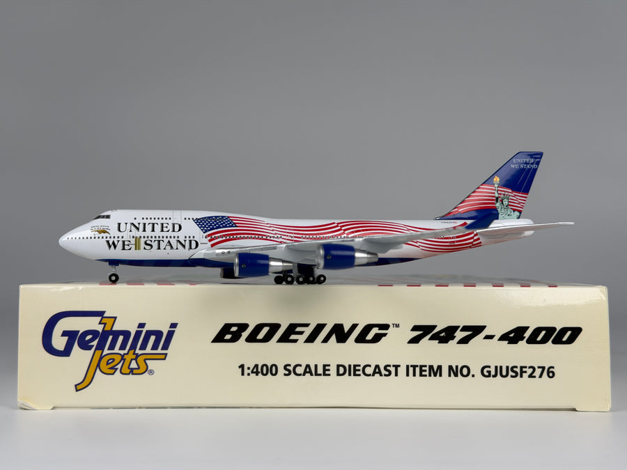 United We Stand Boeing 747-400 1:400 Gemini Jets N911US (GJUSF276)