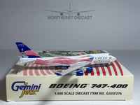 United We Stand Boeing 747-400 1:400 Gemini Jets N911US (GJUSF276)
