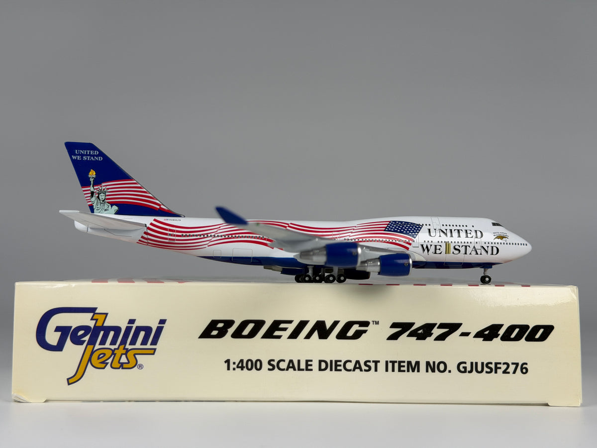 United We Stand Boeing 747-400 1:400 Gemini Jets N911US (GJUSF276)
