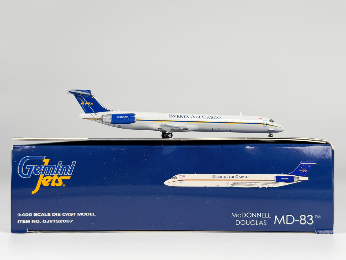 Everts Air Cargo McDonnell Douglas MD-83SF 1:400 Gemini Jets N965CE (GJVTS2067)
