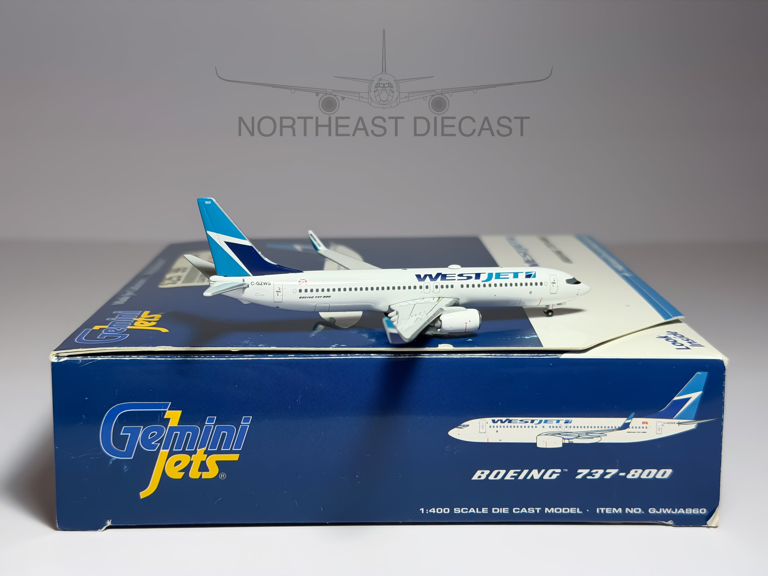 Westjet Boeing 737-800 1:400 Gemini Jets C-GZWS (GJWJA860)