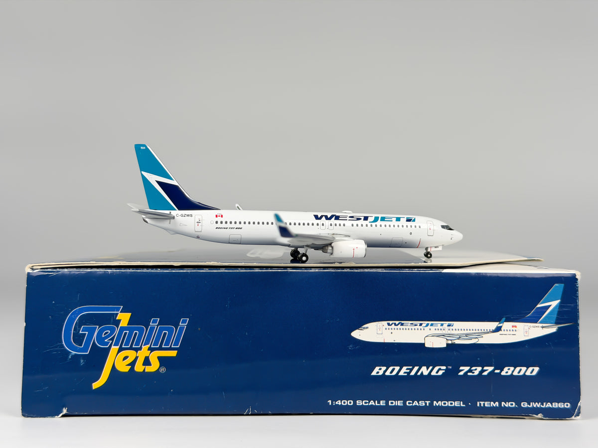 Westjet Boeing 737-800 1:400 Gemini Jets C-GZWS (GJWJA860)