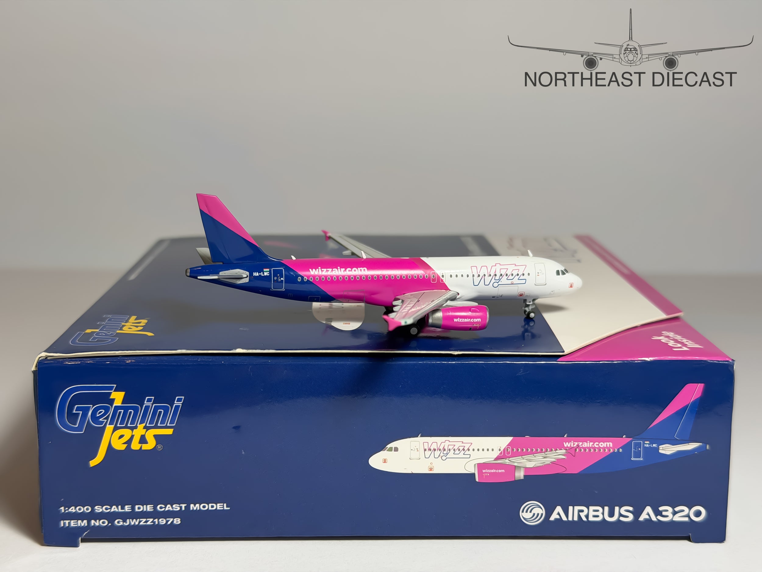 Wizz Air Airbus A320-200 1:400 Gemini Jets HA-LWC (GJWZZ1978)