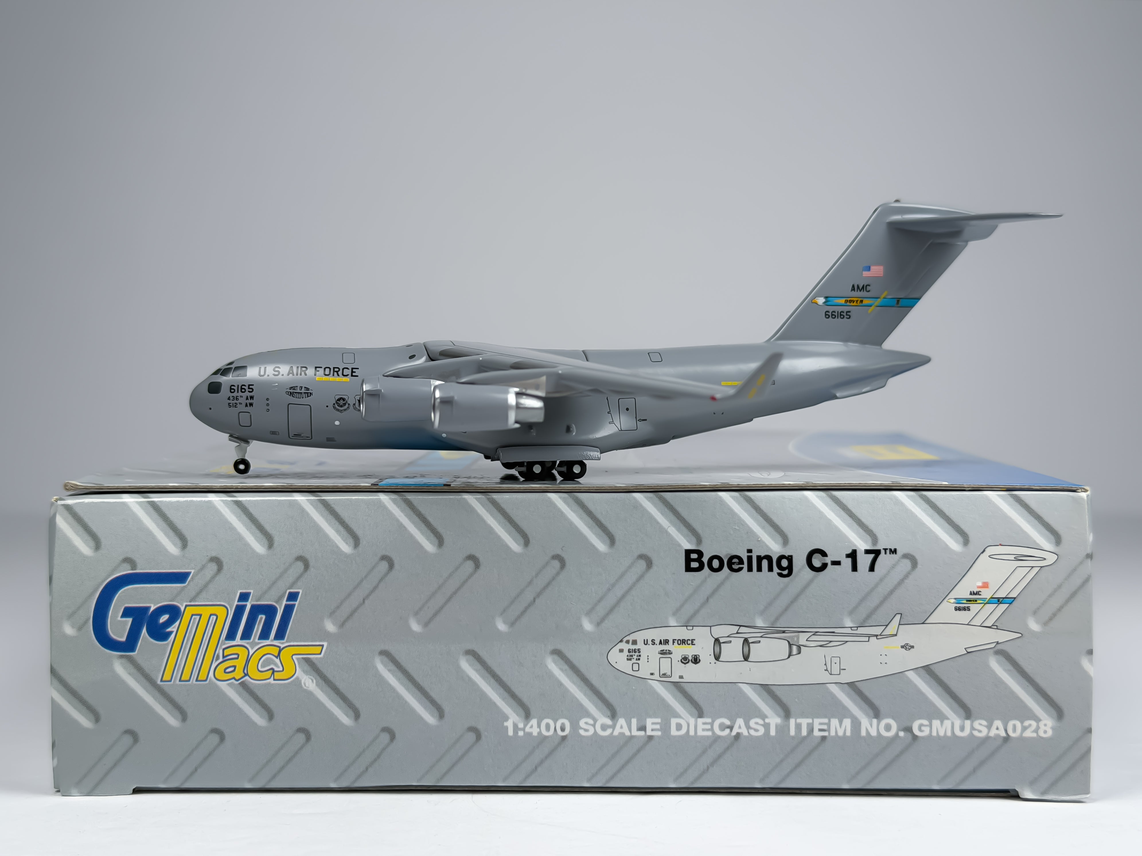 U.S Air Force (USAF) Lockheed C-17 Globemaster 1:400 Gemini Jets 66165 (GMUSA028)