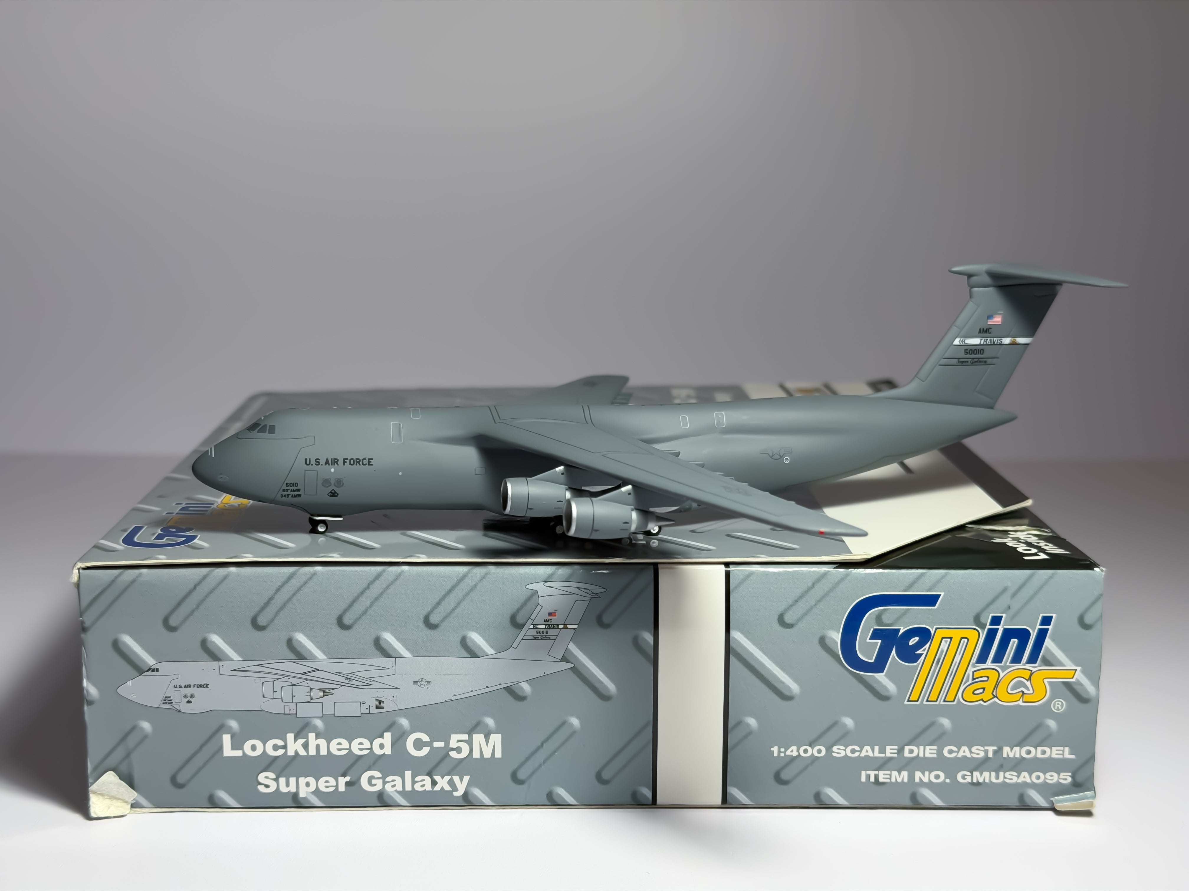 U.S Air Force (USAF) Lockheed C-5 Super Galaxy 1:400 Gemini Jets 50010 (GMUSA095)