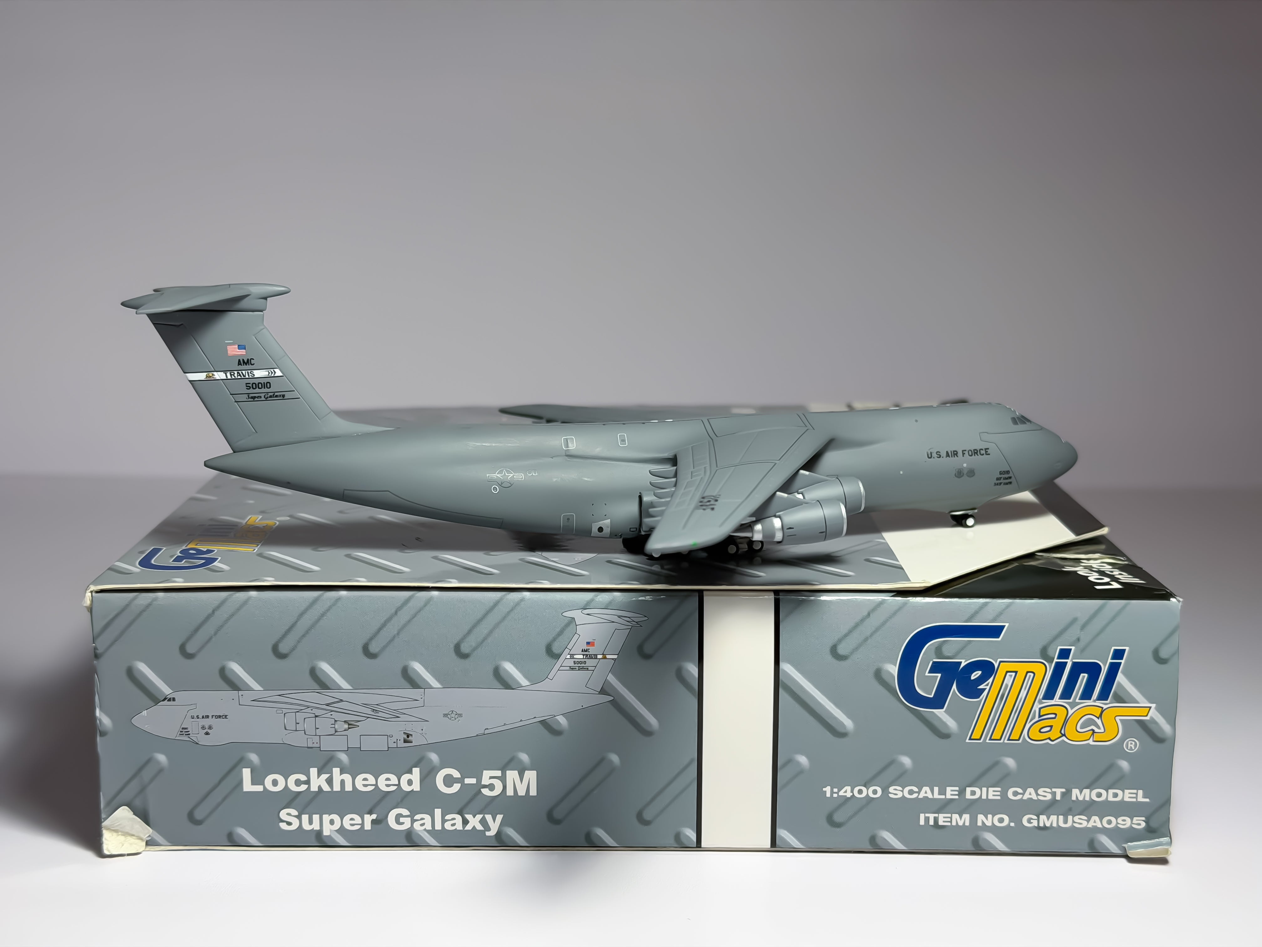 U.S Air Force (USAF) Lockheed C-5 Super Galaxy 1:400 Gemini Jets 50010 (GMUSA095)