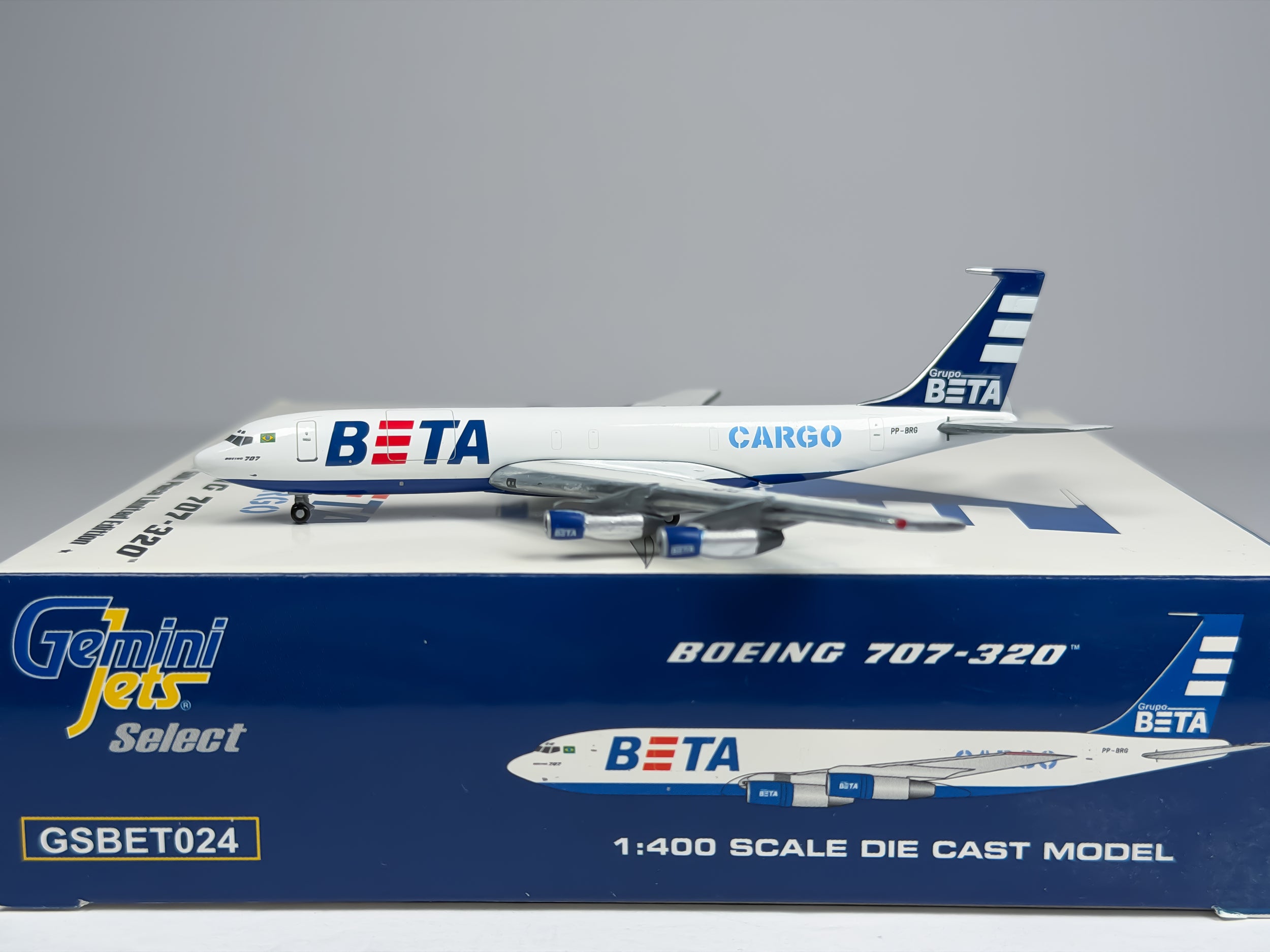 BETA Cargo Boeing 707-300 1:400 Gemini Jets PP-BRG (GSBET024)