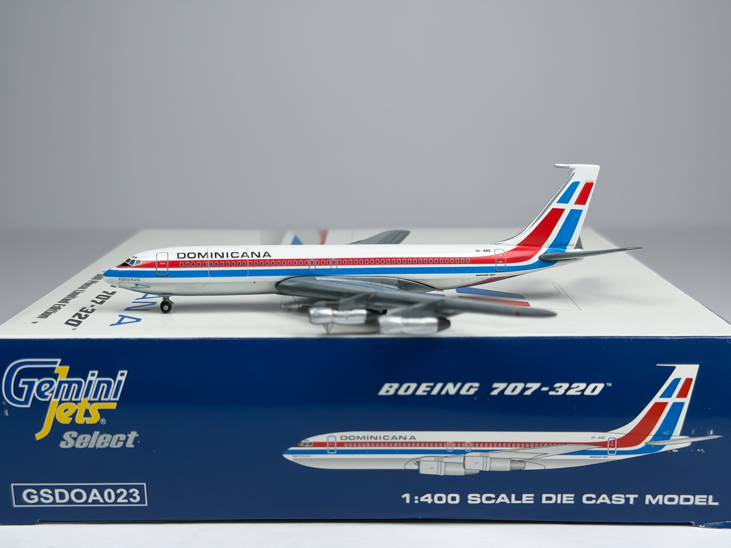 Dominicana Boeing 707-300 1:400 Gemini Jets HI-442 (GSDOA023)