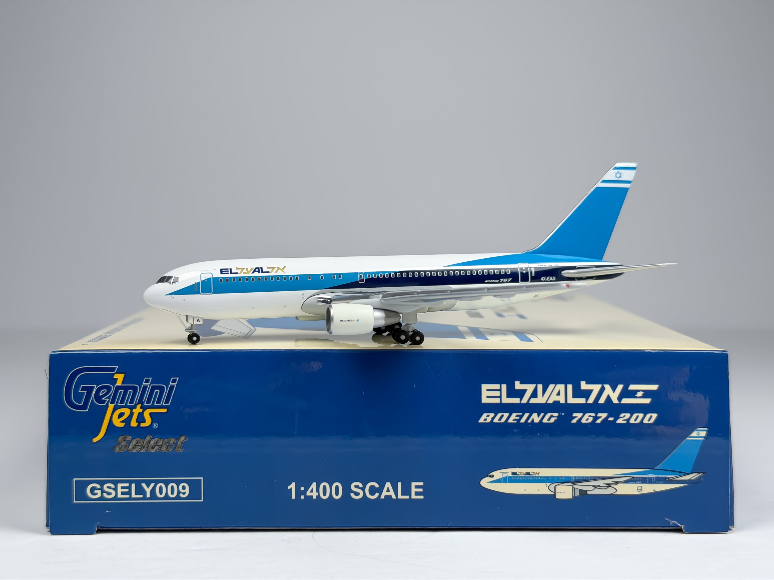 El Al Israel Airlines Boeing 767-200 1:400 Gemini Jets 4X-EAA (GSELY009)