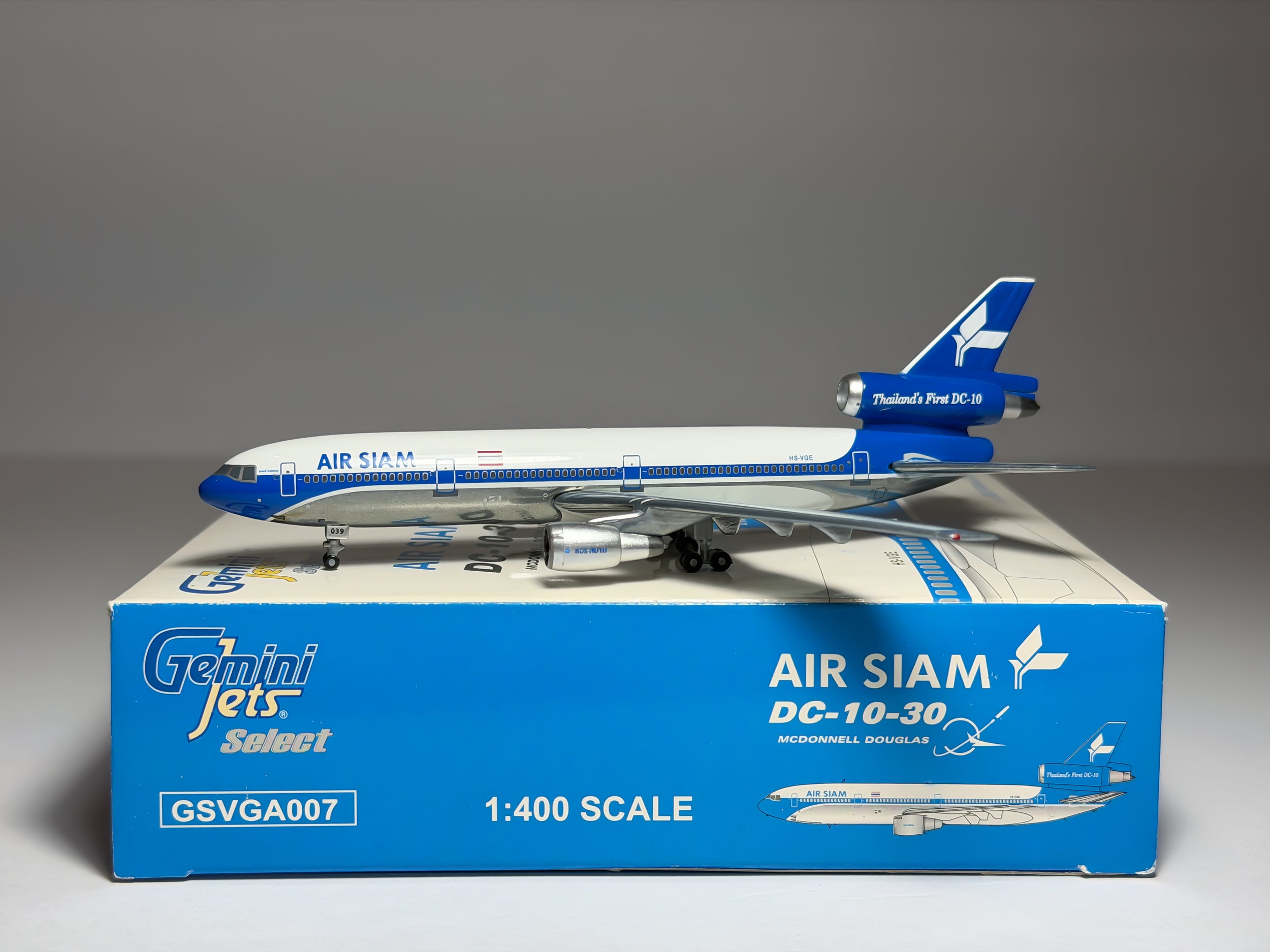 Air Siam McDonnell Douglas DC-10-30 1:400 Gemini Jets HS-VGE (GSVGA007)