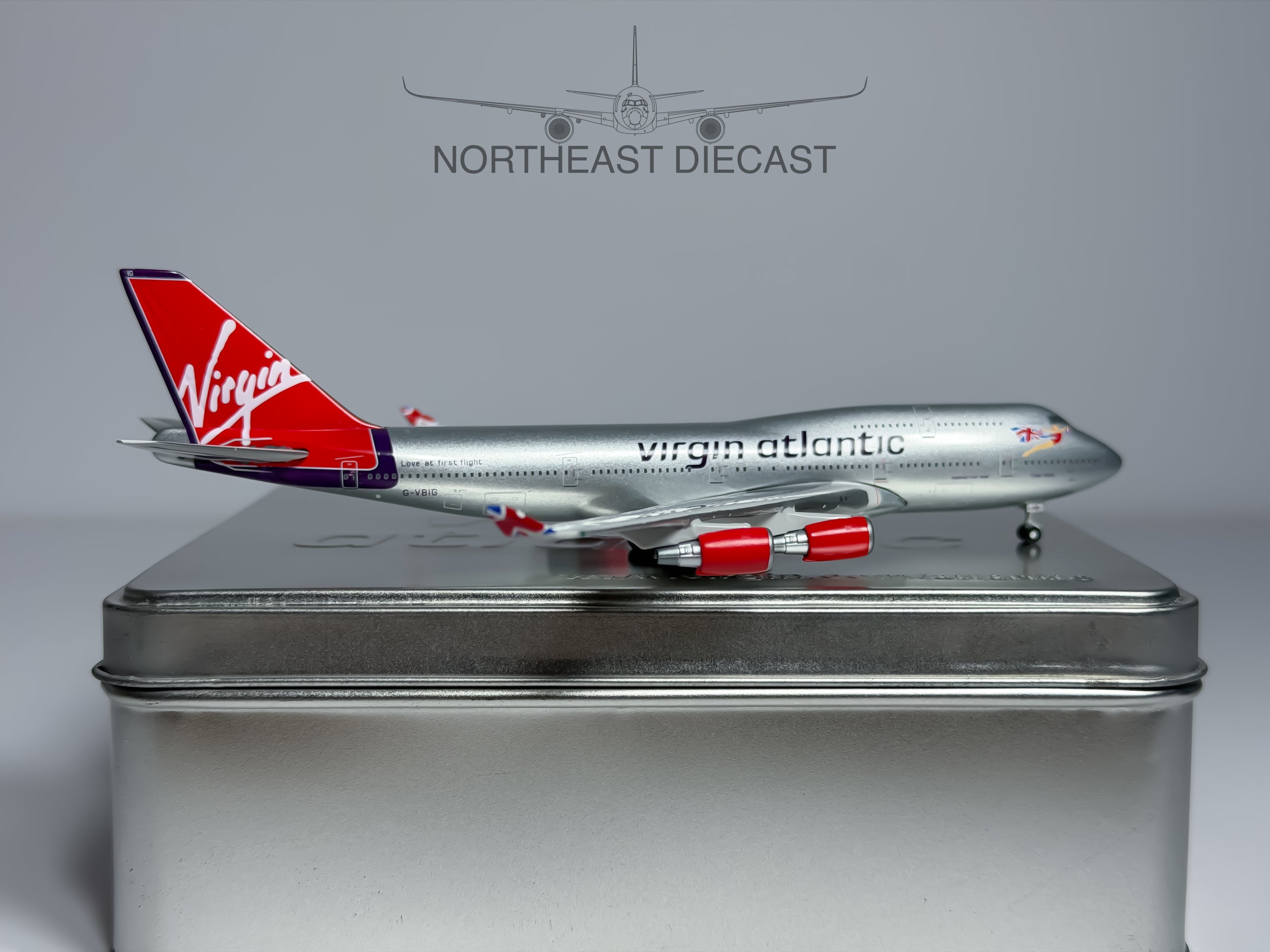 Virgin Atlantic Boeing 747-400 1:400 Gemini Jets G-VBIG (GVIR506A)
