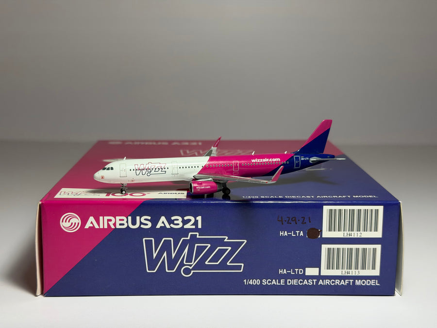 JC Wings 1:400 Wizz Air Airbus A321 HA-LTA LH4112