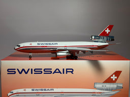 Inflight200 1:200 Swissair McDonnell Douglas DC-10-30 HB-IHF polished B-DC10-SR-0825P w/stand