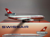 Inflight200 1:200 Swissair McDonnell Douglas DC-10-30 HB-IHF polished B-DC10-SR-0825P w/stand