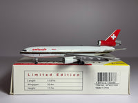 Witty Wings 1:400 Swissair McDonnell Douglas DC-10-30 HB-IHM Chocolate Stripe WTW4DC1005
