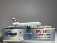 Gemini Jets 1:400 Swiss Air Lines Airbus A320-200 HB-IJP 2000s colors GJSWR281