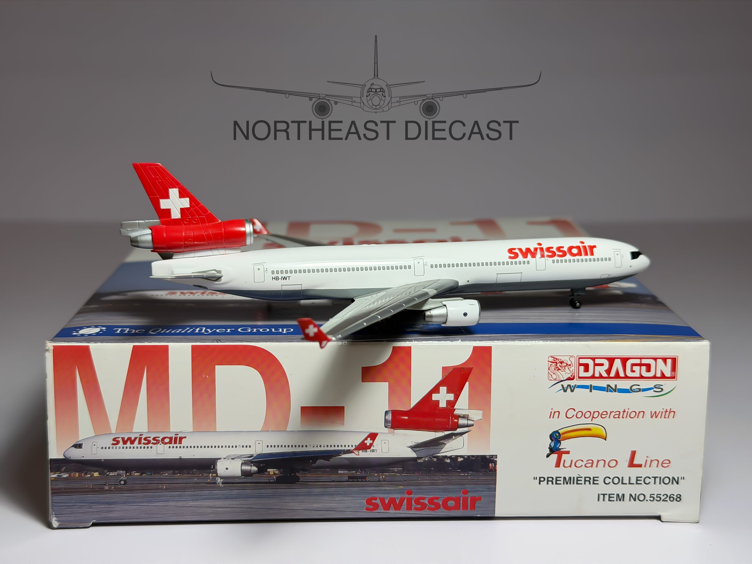 Swissair McDonnell Douglas MD-11 1:400 Dragon Wings HB-IWT (55268)