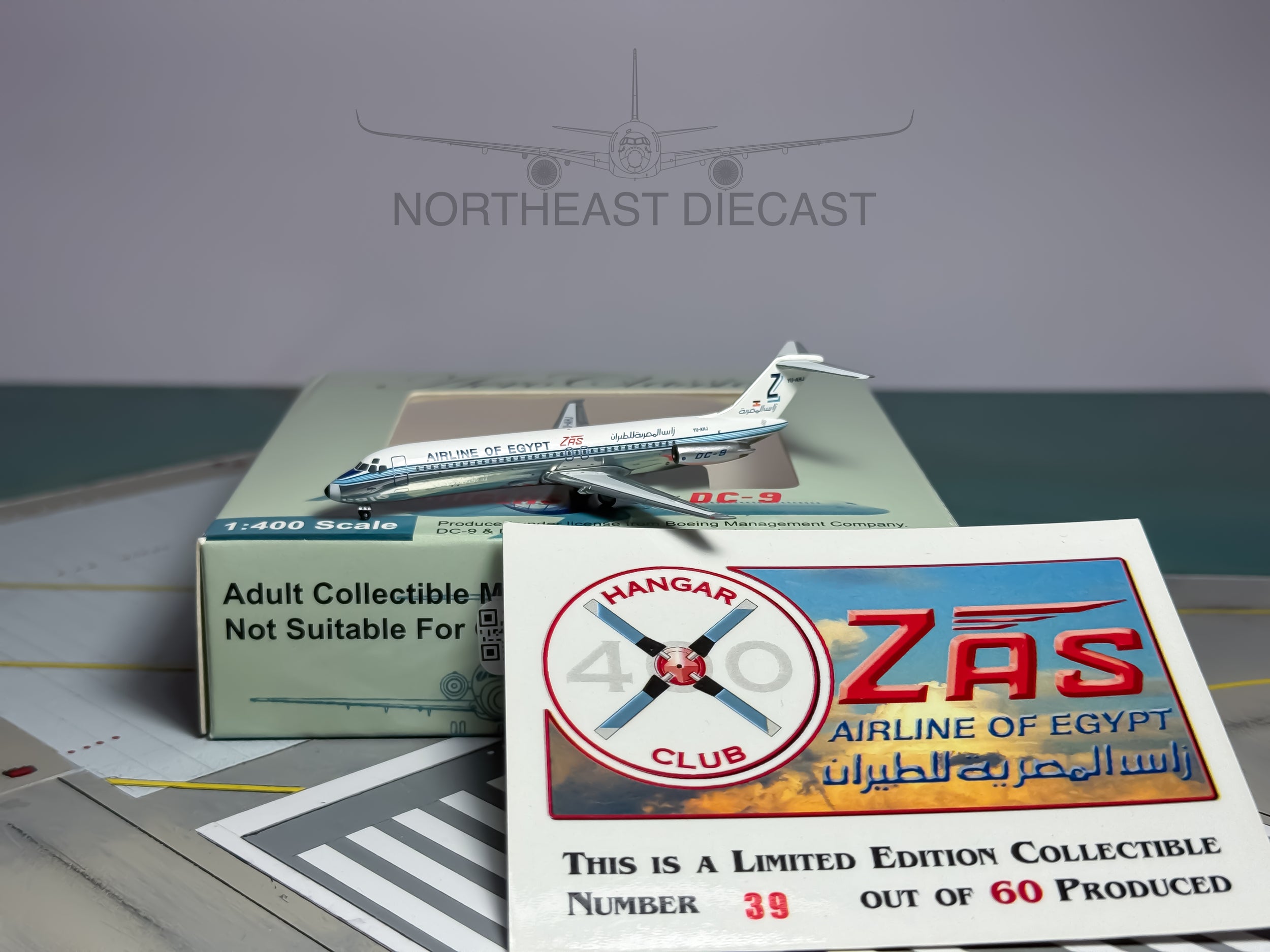 ZAS Airline of Egypt Douglas DC-9-30 1:400 Aeroclassics YU-AHJ (HC-017)