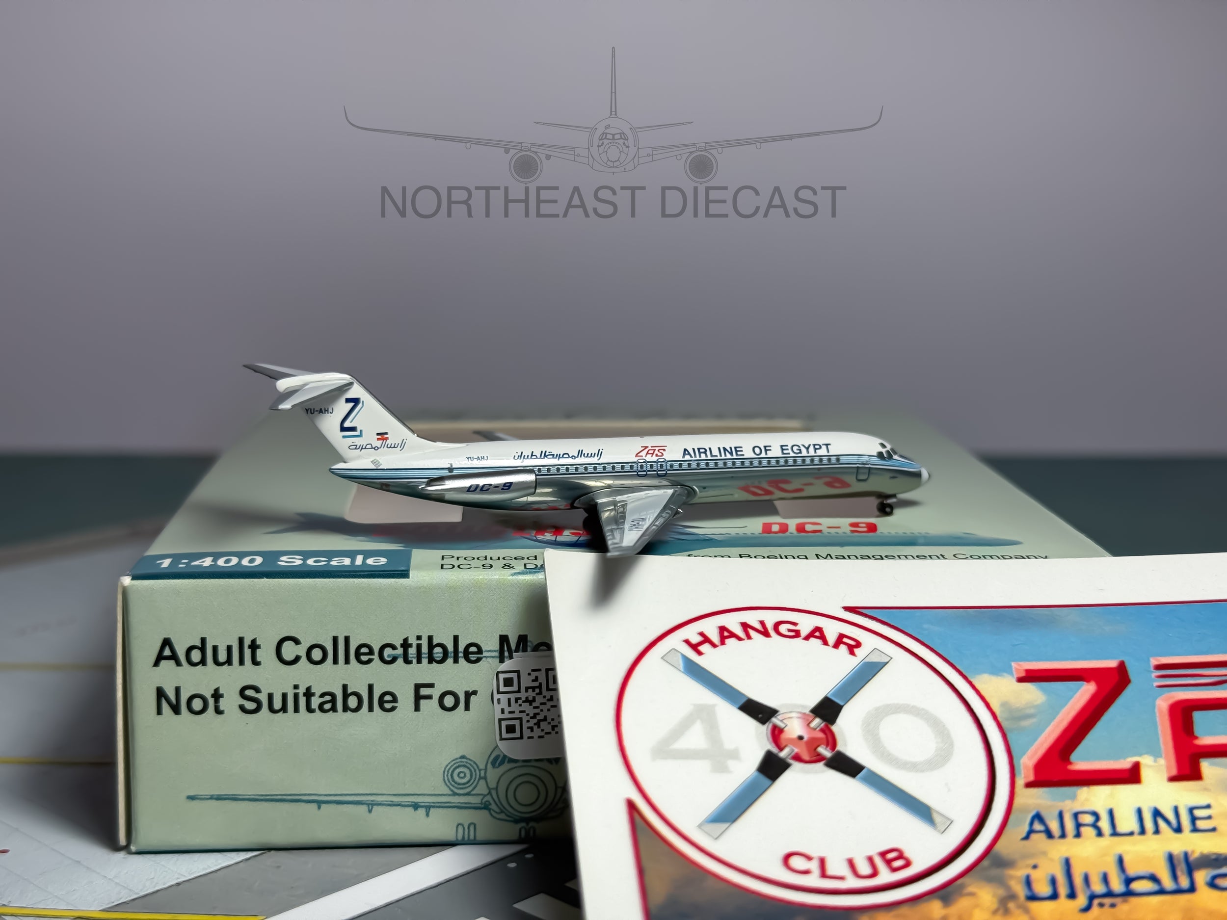 ZAS Airline of Egypt Douglas DC-9-30 1:400 Aeroclassics YU-AHJ (HC-017)