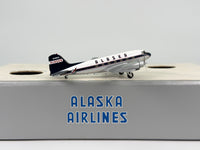 Alaska Airlines Douglas DC-3 (C-47 Skytrain) 1:200 Hogan NC91008 & N15572 (HG8775)