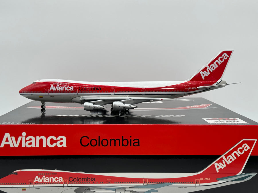 Inflight200 Avianca Colombia Boeing 747-100 HK-2000 "Avianca Tail" JP60-741-HK